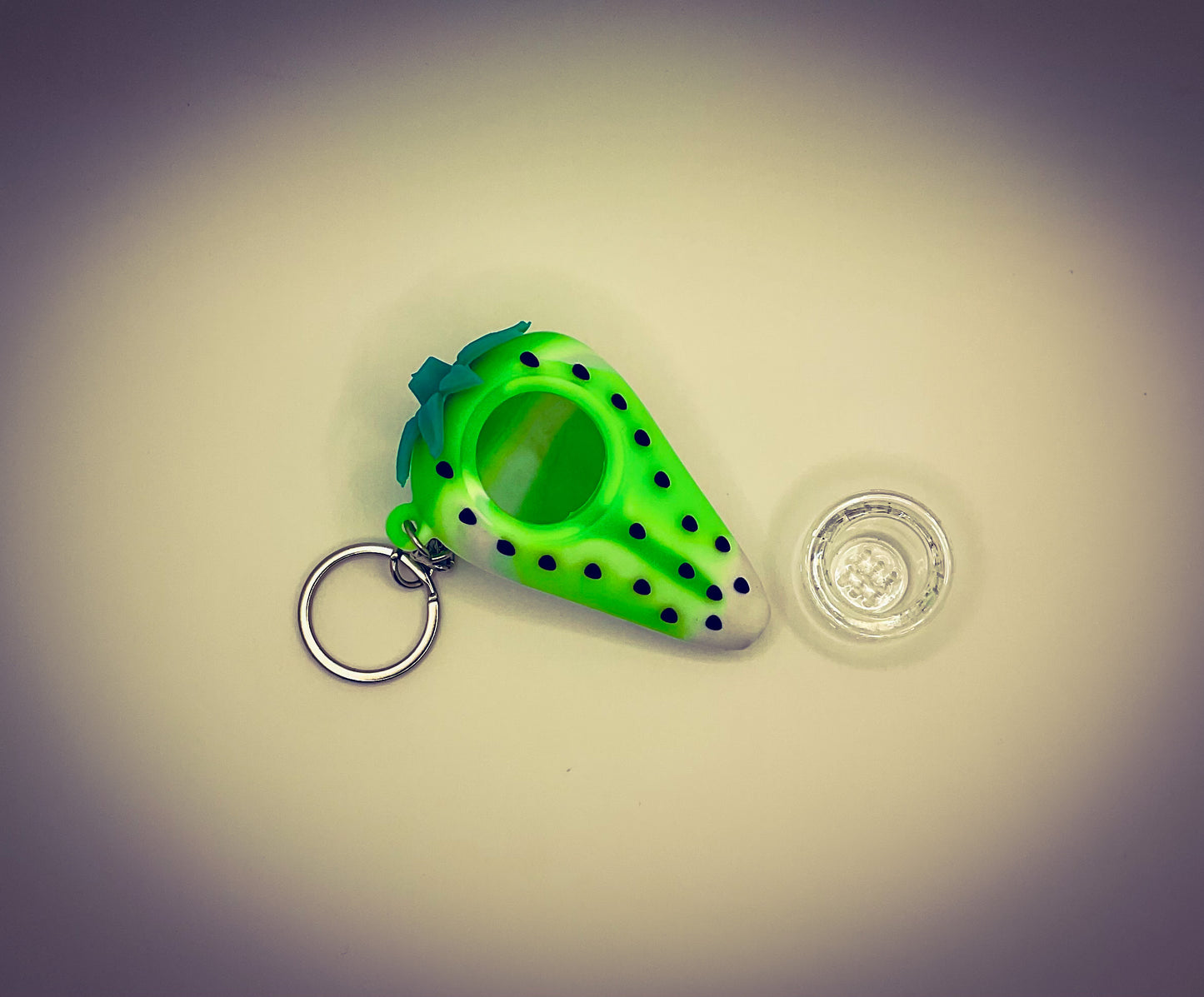 Silicone Berry Smoking Keychain