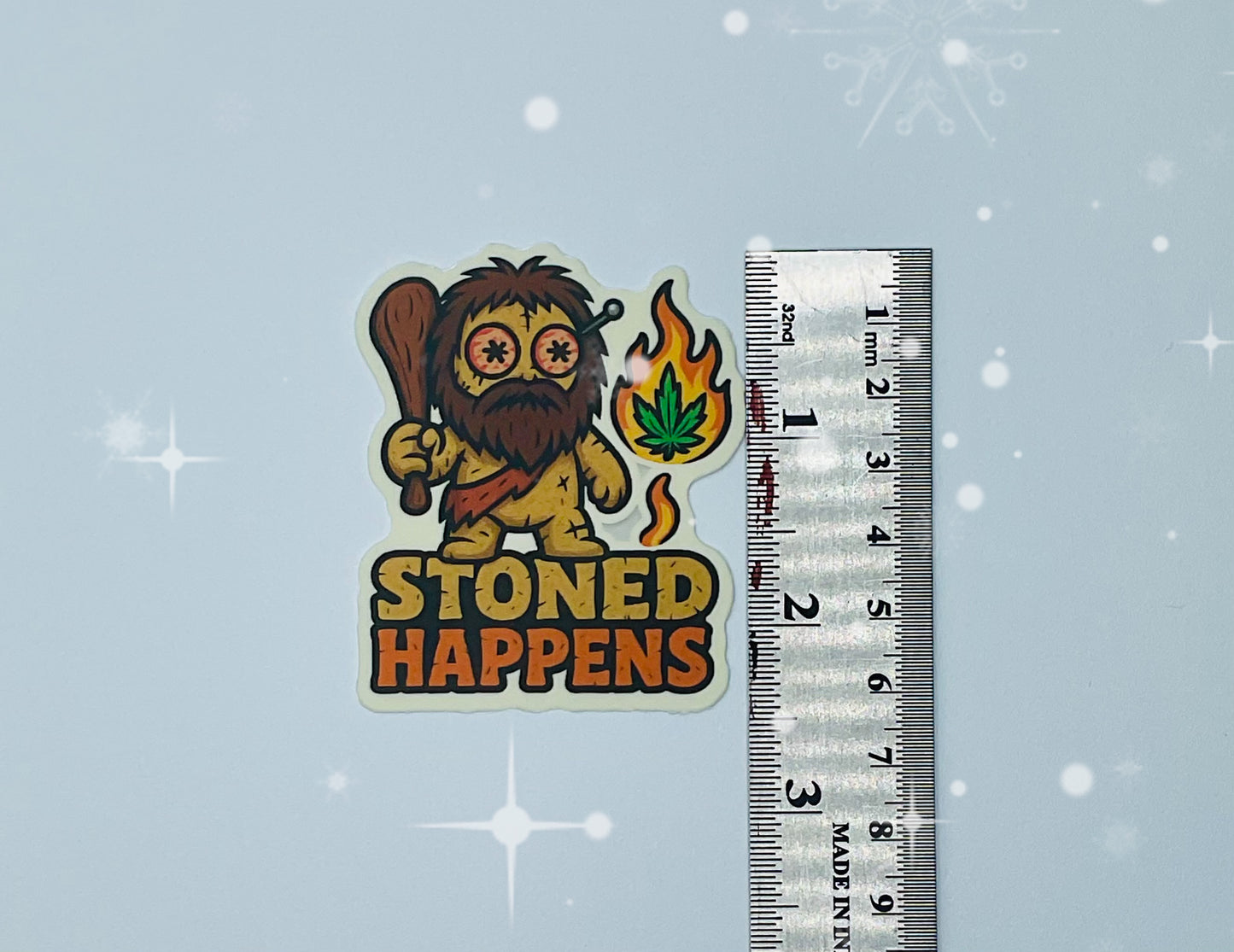 Happens Sticker 3-Pack - Stoned, Chill, Pride Happens - Voodoo Doll Vinyl Stickers
