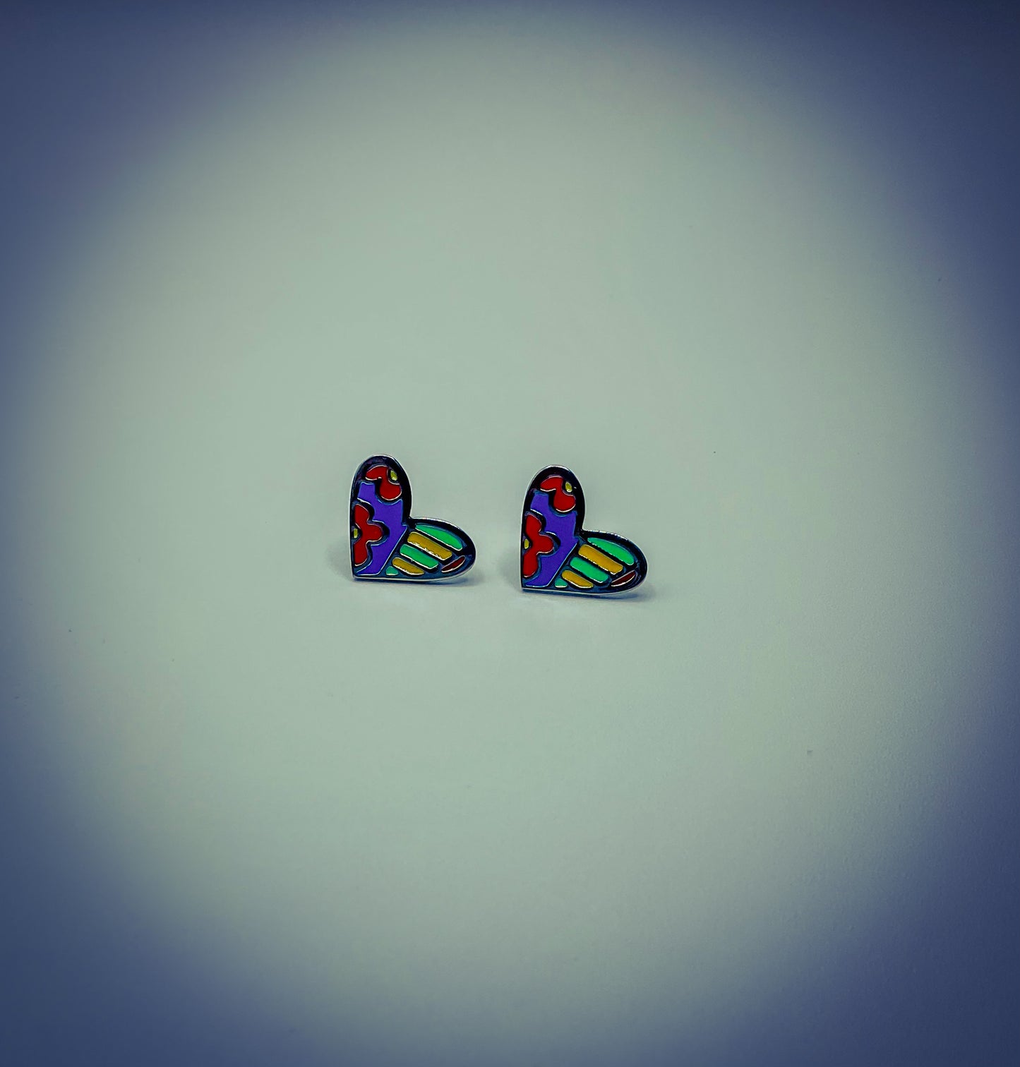 Whimsical Stainless Steel & Enamel Post Back Earrings – 4 Fun Designs