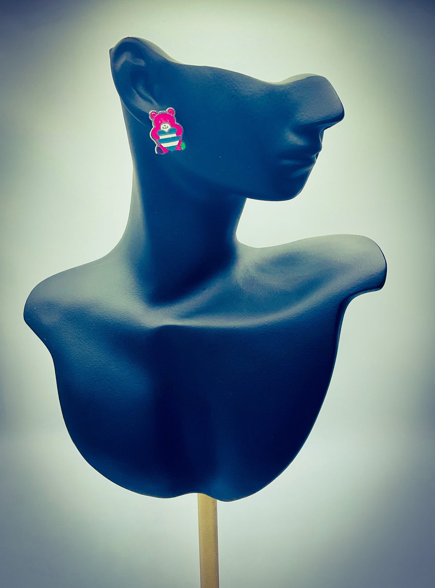 Whimsical Stainless Steel & Enamel Post Back Earrings – 4 Fun Designs