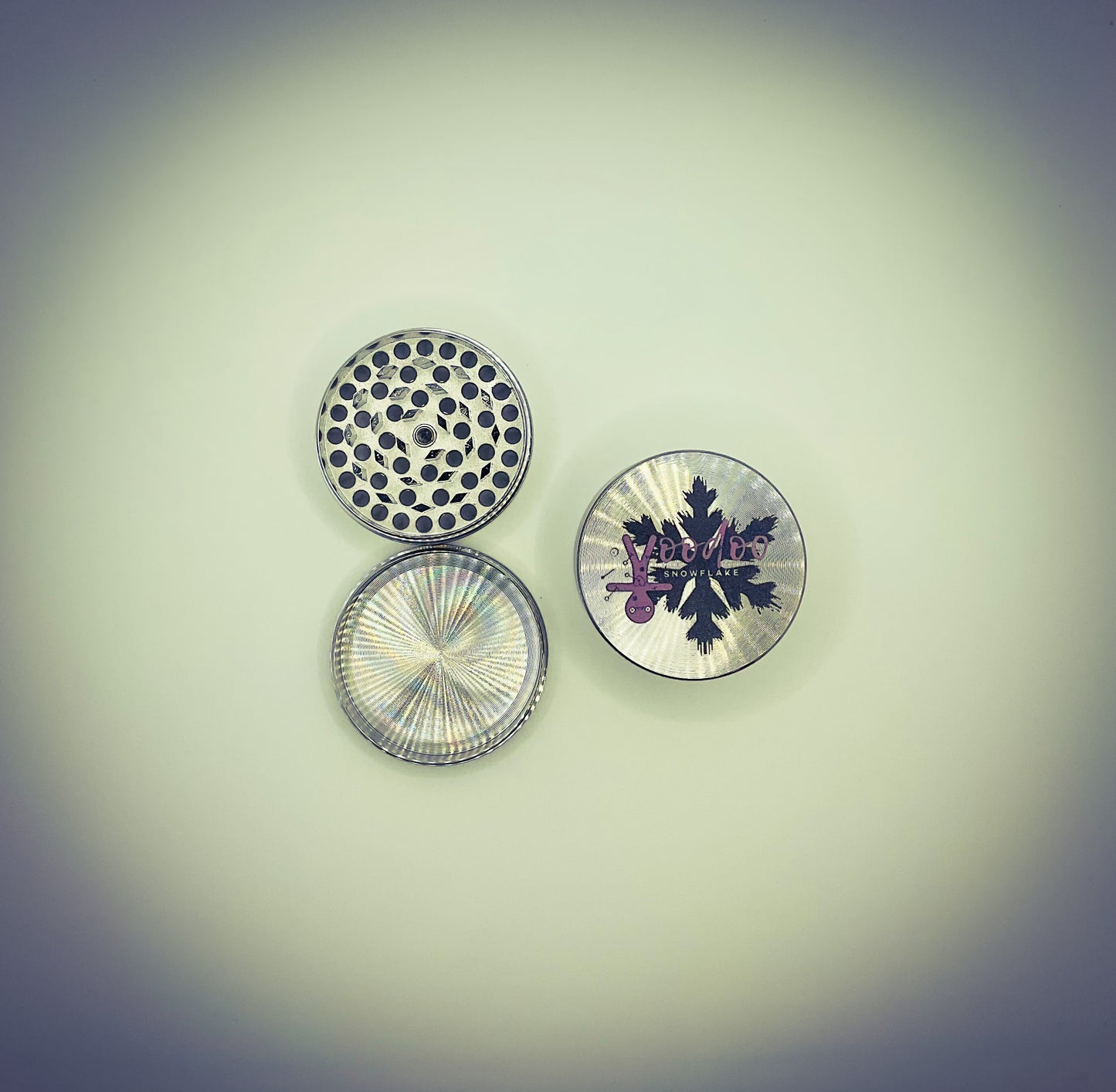 Signature Voodoo Snowflake Metal Herbal Spice Grinder