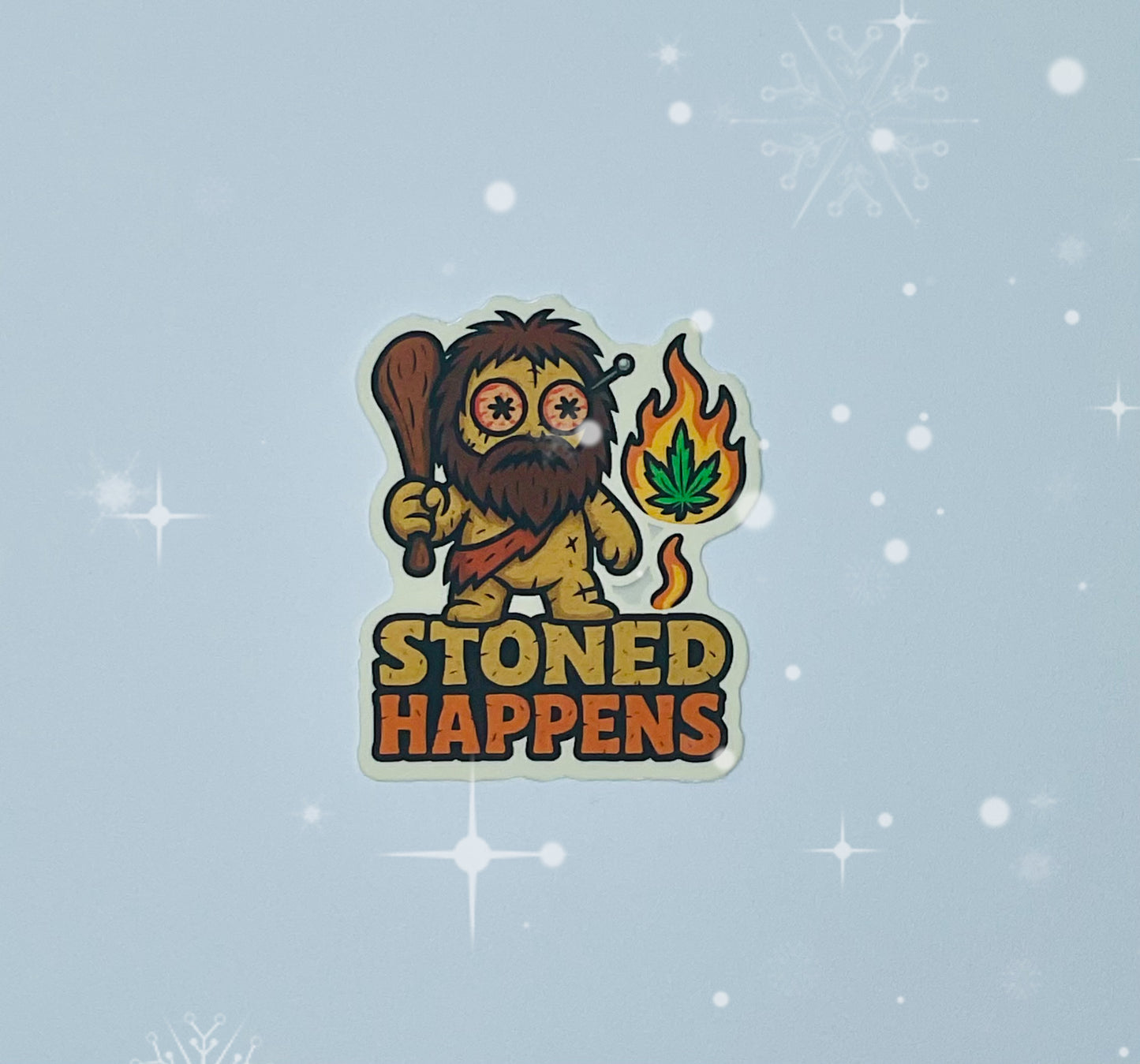Happens Sticker 3-Pack - Stoned, Chill, Pride Happens - Voodoo Doll Vinyl Stickers
