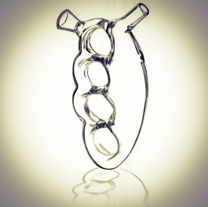 Glass Knuckles Smoking Piece