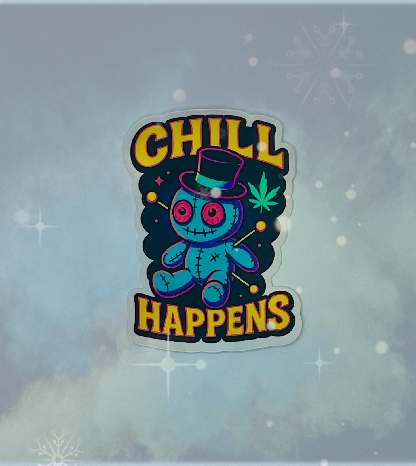Happens Sticker 3-Pack - Stoned, Chill, Pride Happens - Voodoo Doll Vinyl Stickers