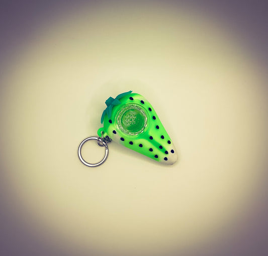 Silicone Berry Smoking Keychain