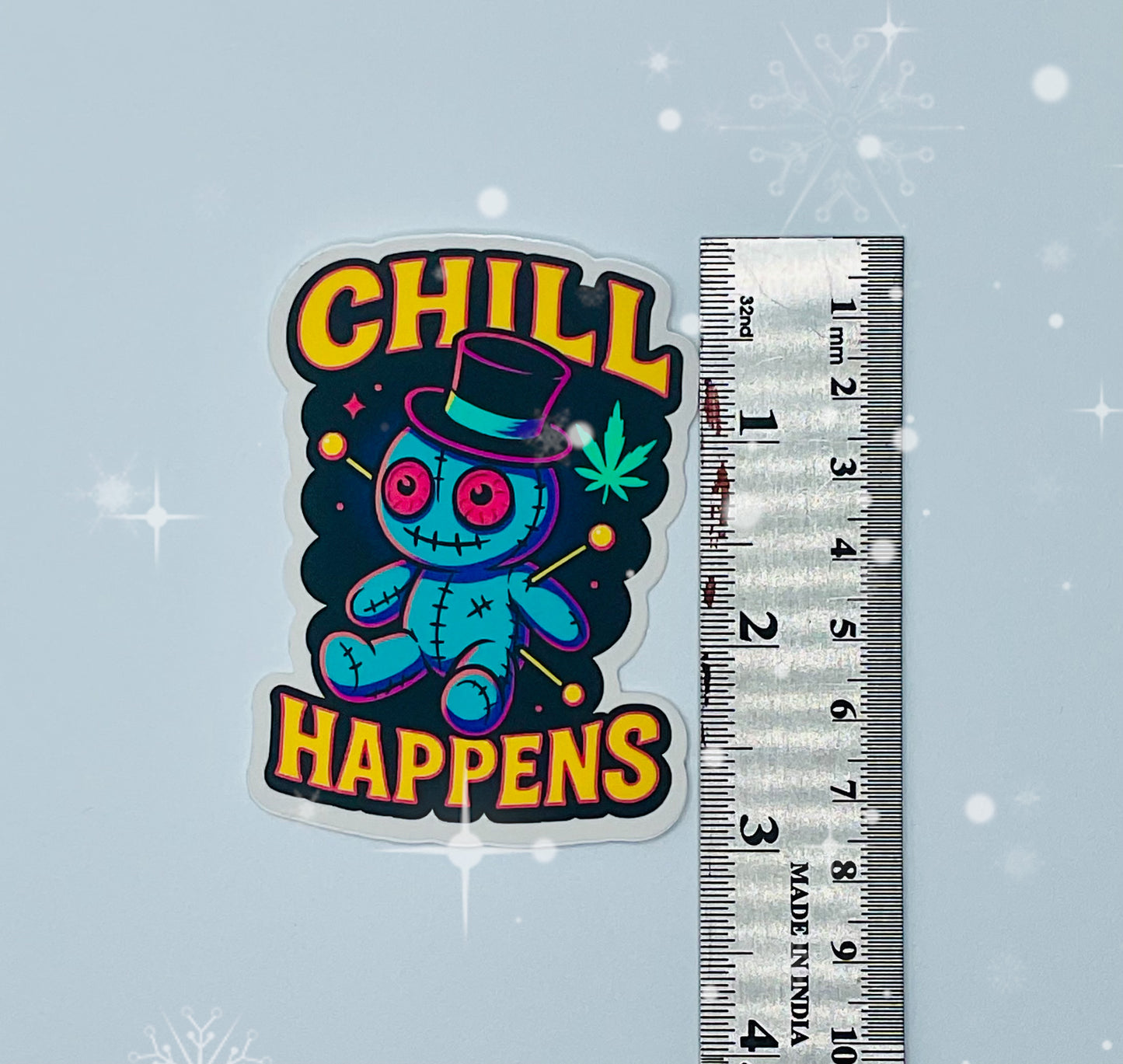 Happens Sticker 3-Pack - Stoned, Chill, Pride Happens - Voodoo Doll Vinyl Stickers